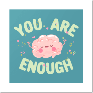 You are enough motivational quote Posters and Art